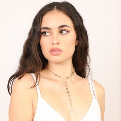 Choker on sale lariat necklace