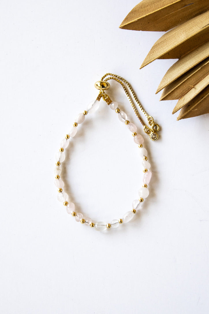 Beach Pebbles Gold Pull Bracelet | Shop Bali Queen