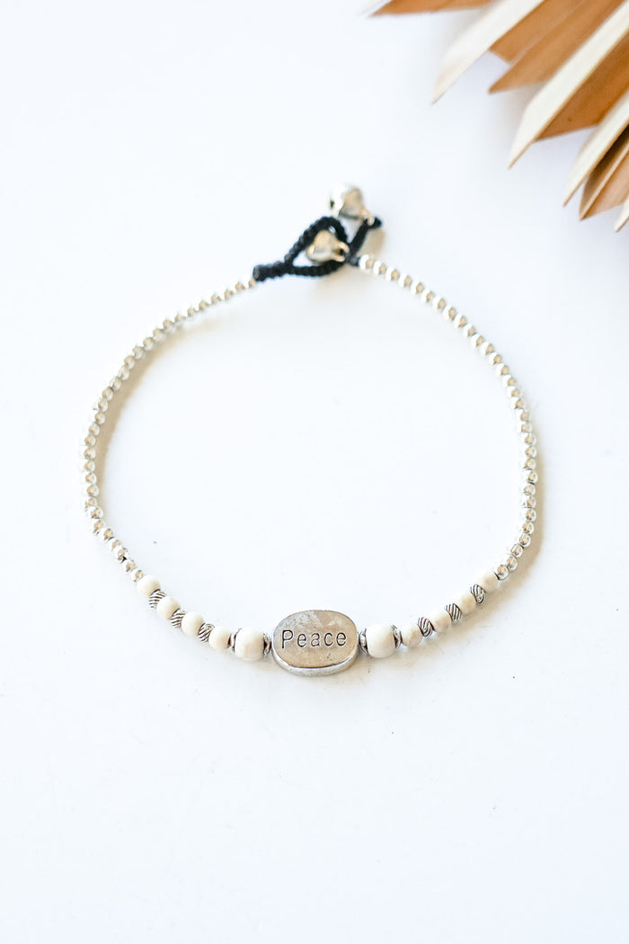 Peace Stone Alloy Anklet | Shop Bali Queen