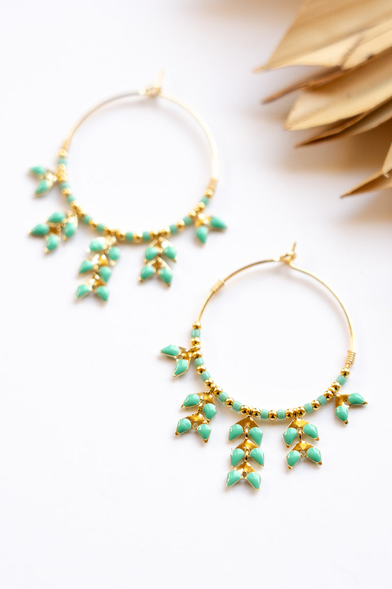 Lady Fern Hoop Earring | Shop Bali Queen