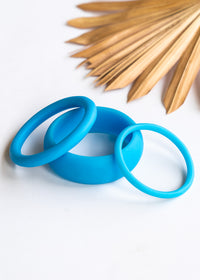 Bare Blue Resin Bangles | Shop Bali Queen