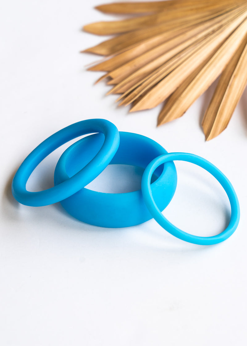 Bare Blue Resin Bangles | Shop Bali Queen