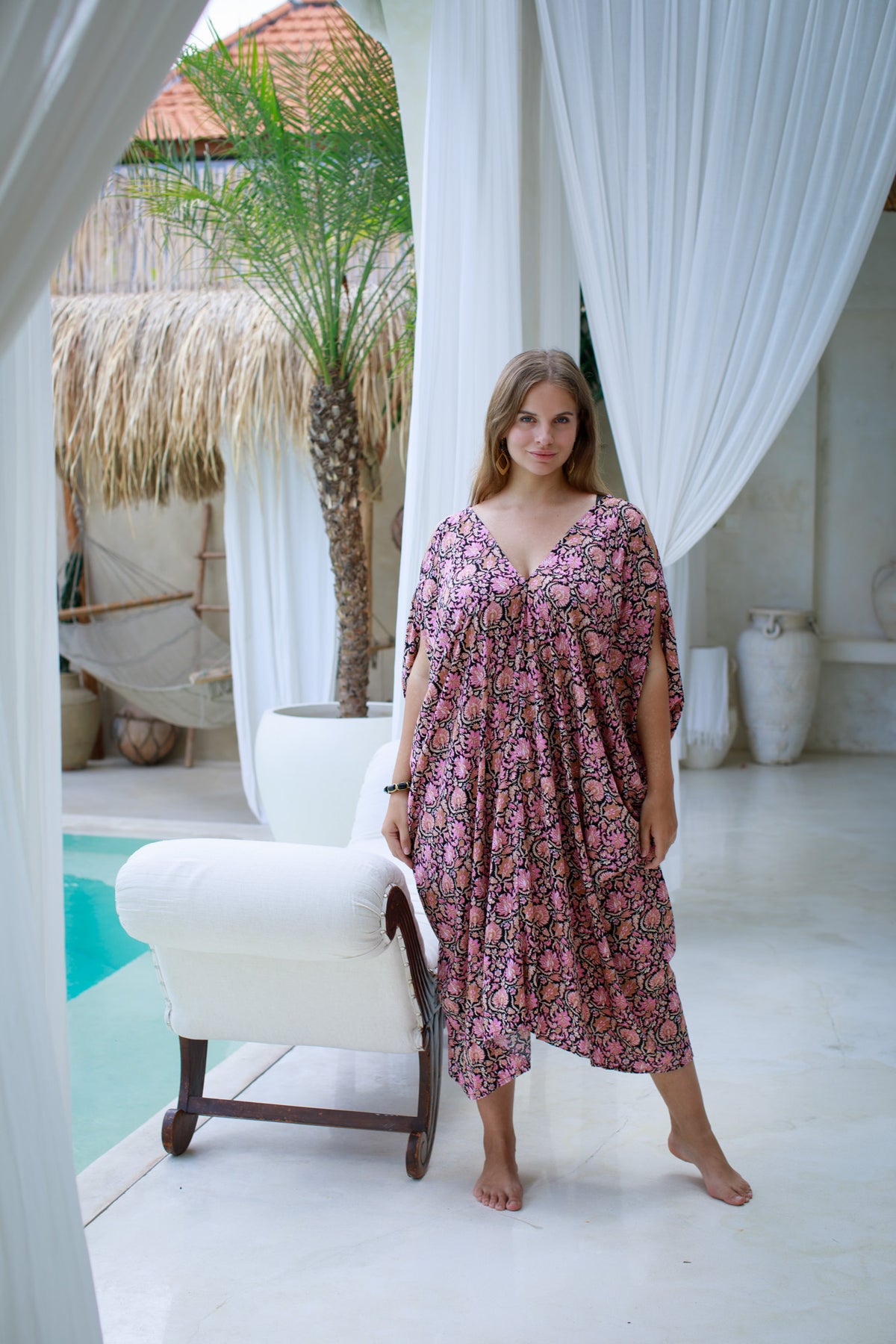 Talavera Open Shoulder Caftan | Shop Bali Queen