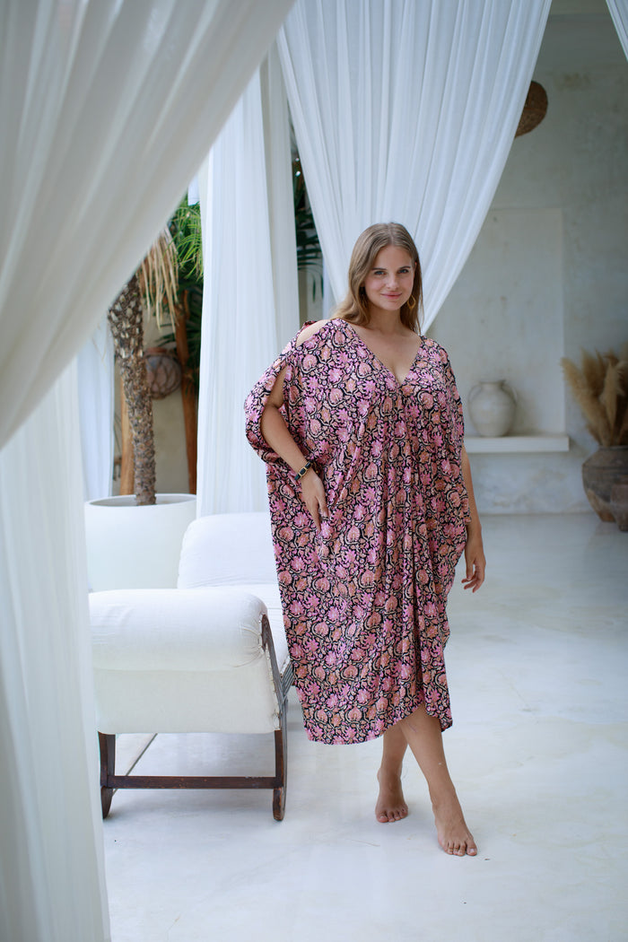 Talavera Open Shoulder Caftan | Shop Bali Queen