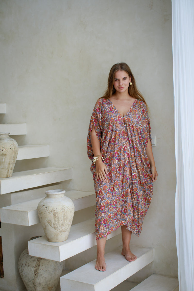 Talavera Open Shoulder Caftan | Shop Bali Queen