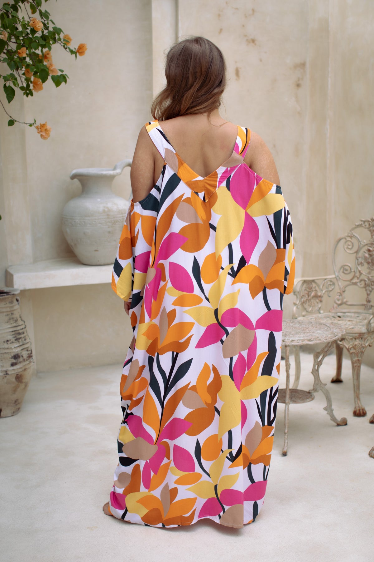 Palm Springs Open Shoulder Caftan | Shop Bali Queen