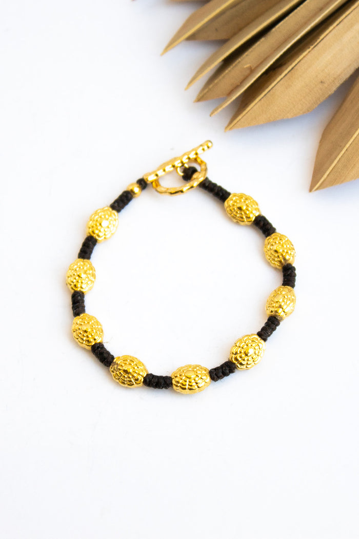 Full Bloom Gold Alloy SS Bracelet #4 | Shop Bali Queen