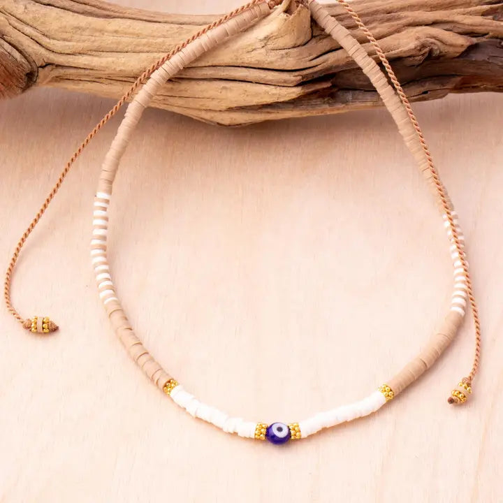 Tubular Evil Eye Choker | Shop Bali Queen