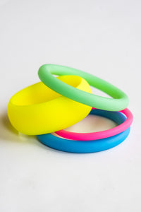 Neon Yellow Resin Bangles | Shop Bali Queen