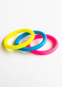 Neon Yellow Resin Bangles | Shop Bali Queen