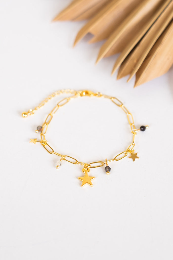 18K Link Secret Star Pearl Bracelet | Shop Bali Queen