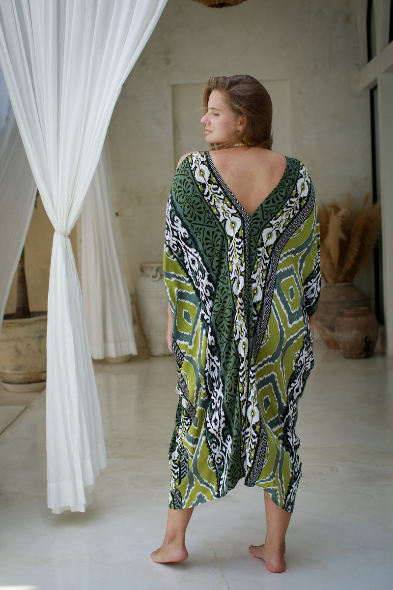 Zion Open Shoulder Caftan | Shop Bali Queen