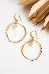 La Perla Hammered Hoop Earrings | Shop Bali Queen