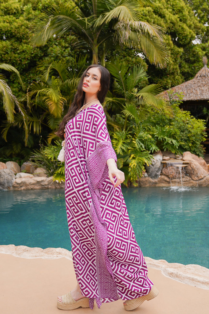 Tribal Tides Long Caftan | Shop Bali Queen