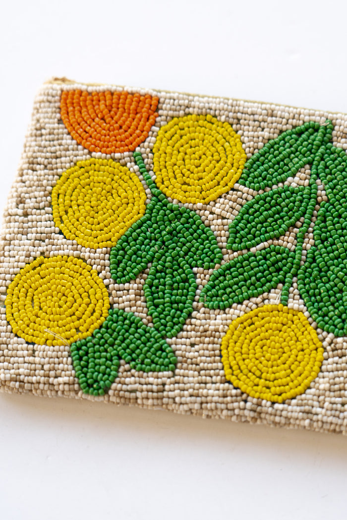 Autumn Bloom Large Beaded Clutch | Shop Bali Queen