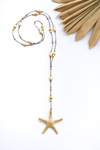 Bumpy Starfish Gold Alloy Necklace | Shop Bali Queen