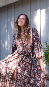 Logan Long Sleeve Belle Maxi | Shop Bali Queen