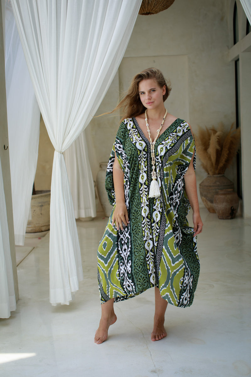 Zion Open Shoulder Caftan | Shop Bali Queen