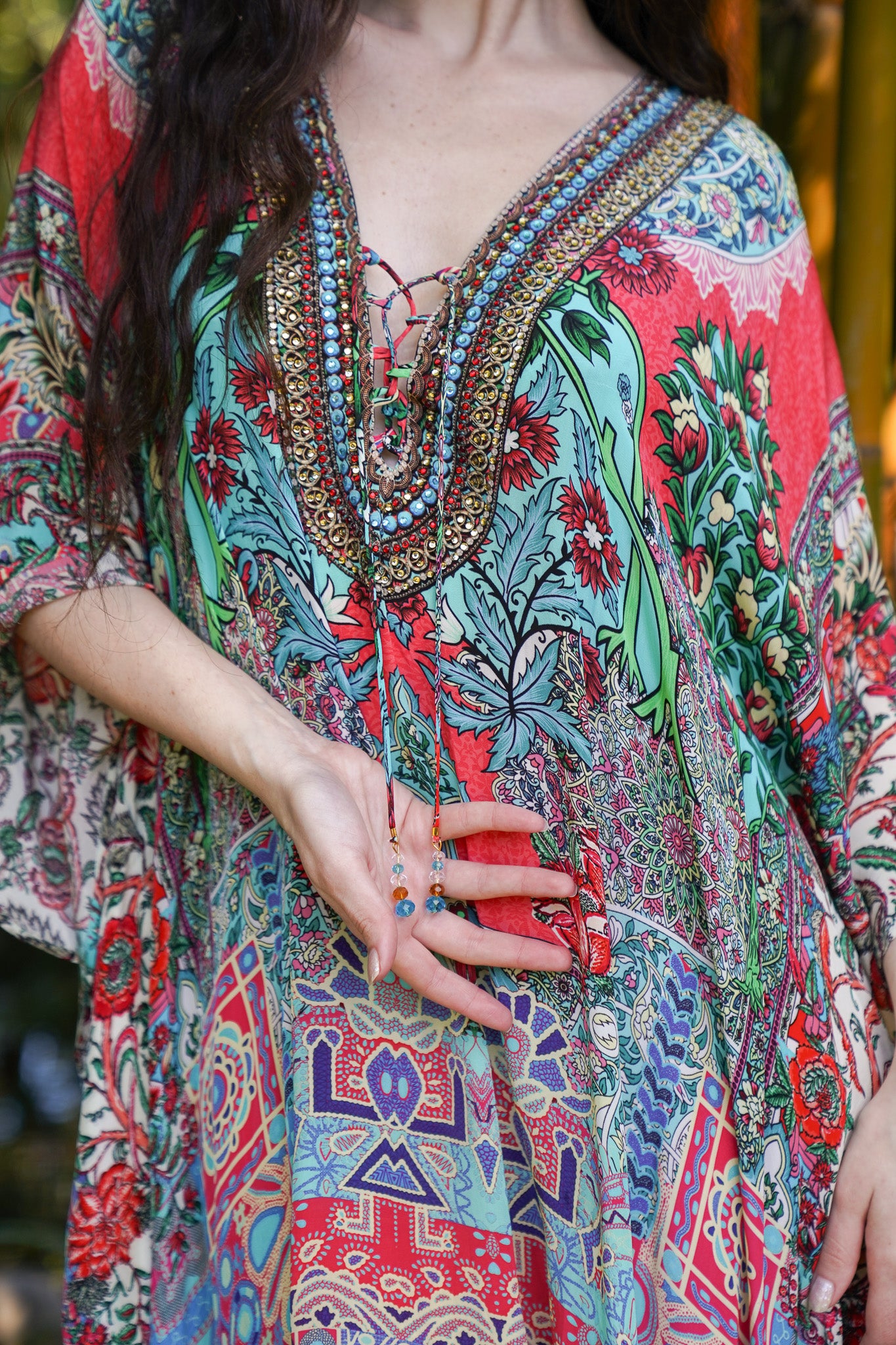 Bombay Jeweled Caftan