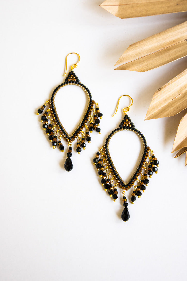 Thai Crystal Teardrop Chandelier Earrings | Shop Bali Queen