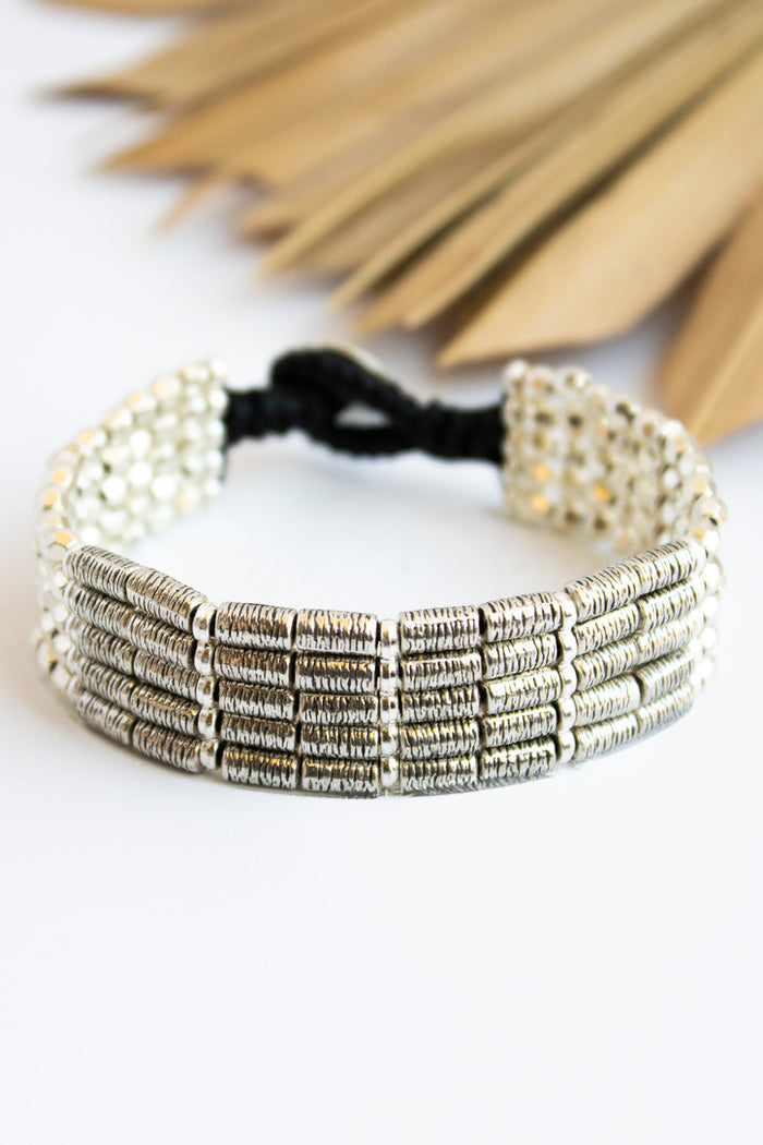 Etched Bar Premium Alloy Bracelet | Shop Bali Queen