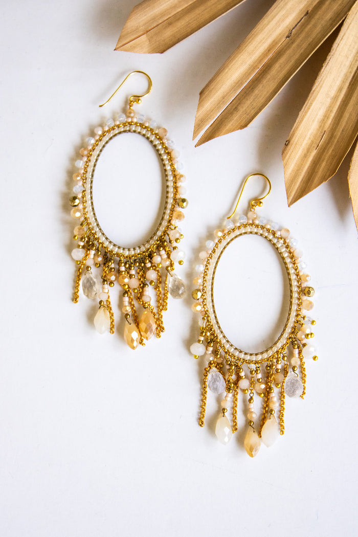 Oh My Oval Thai Crystal Earring | Shop Bali Queen