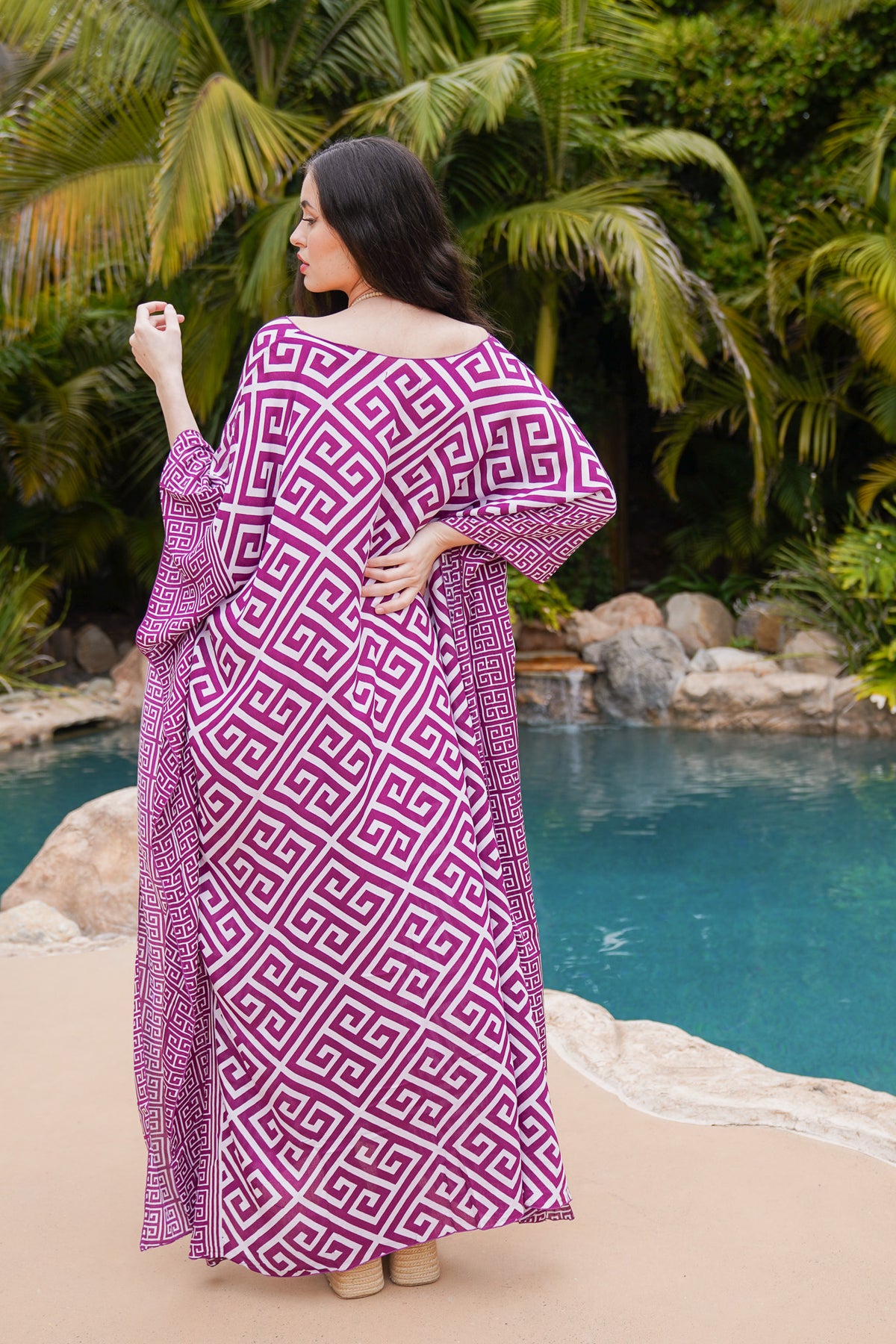 Tribal Tides Long Caftan | Shop Bali Queen