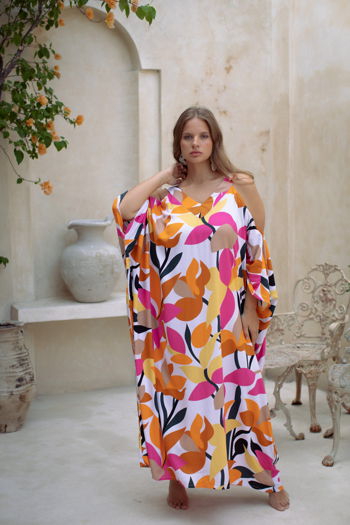 Palm Springs Open Shoulder Caftan | Shop Bali Queen