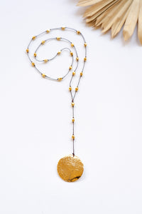 Golden Sun Gold Alloy Necklace | Shop Bali Queen