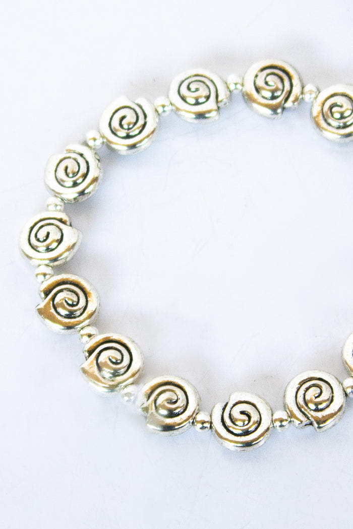 Snail Tail Alloy Stretch Bracelet #89 | Shop Bali Queen