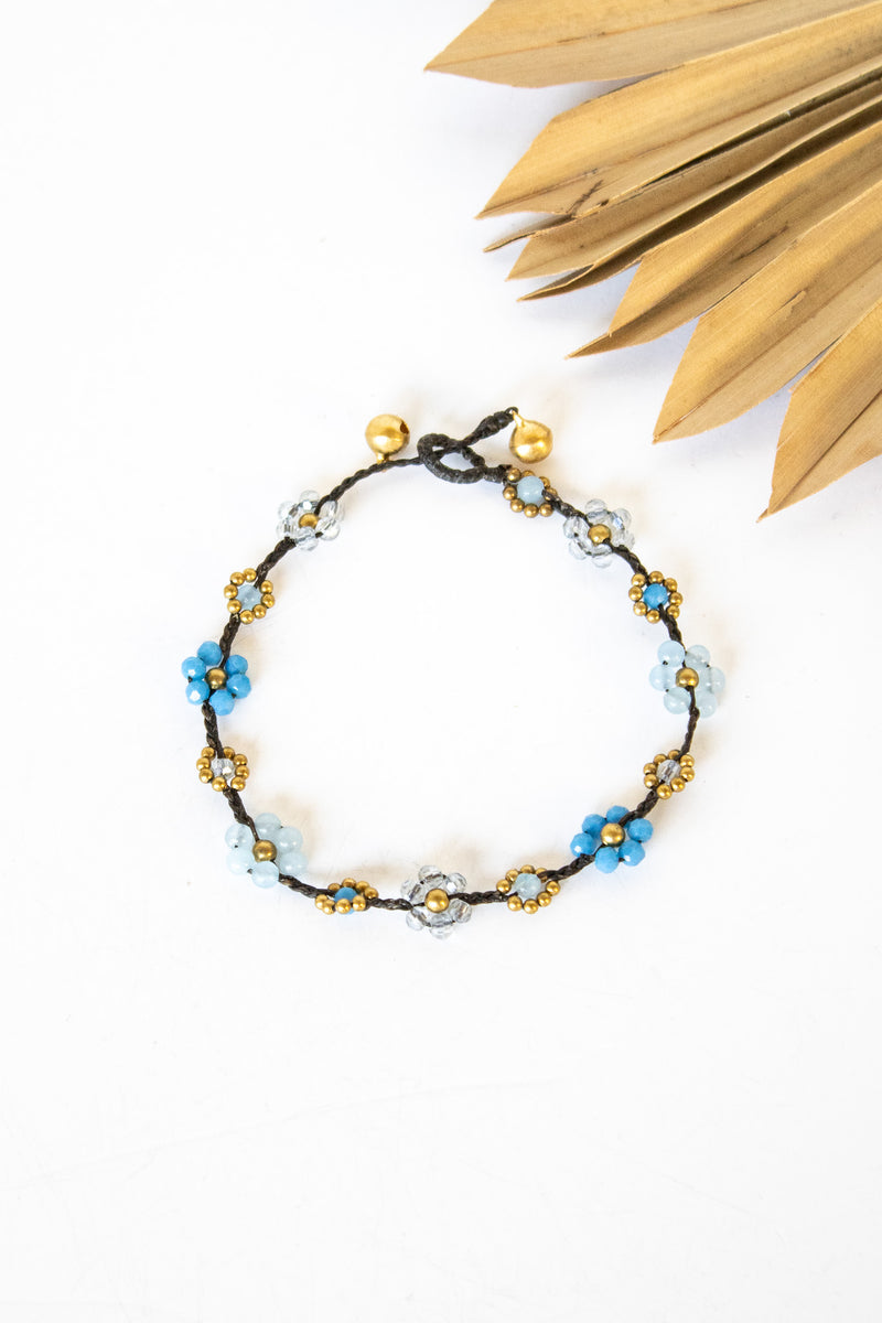 Crystal Flower Anklet 5 Pack | Shop Bali Queen