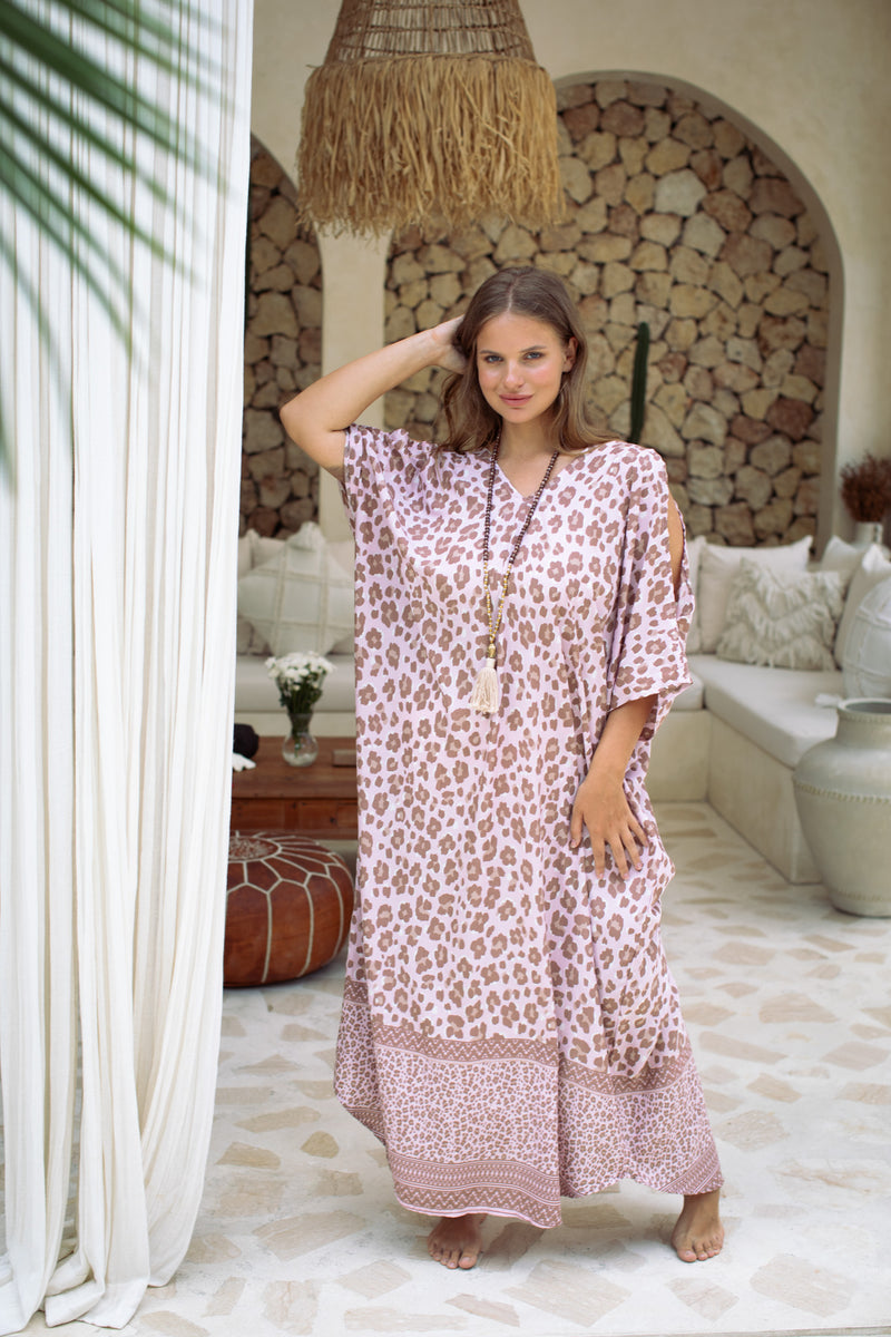 Jungle Jane Open Shoulder Caftan | Shop Bali Queen