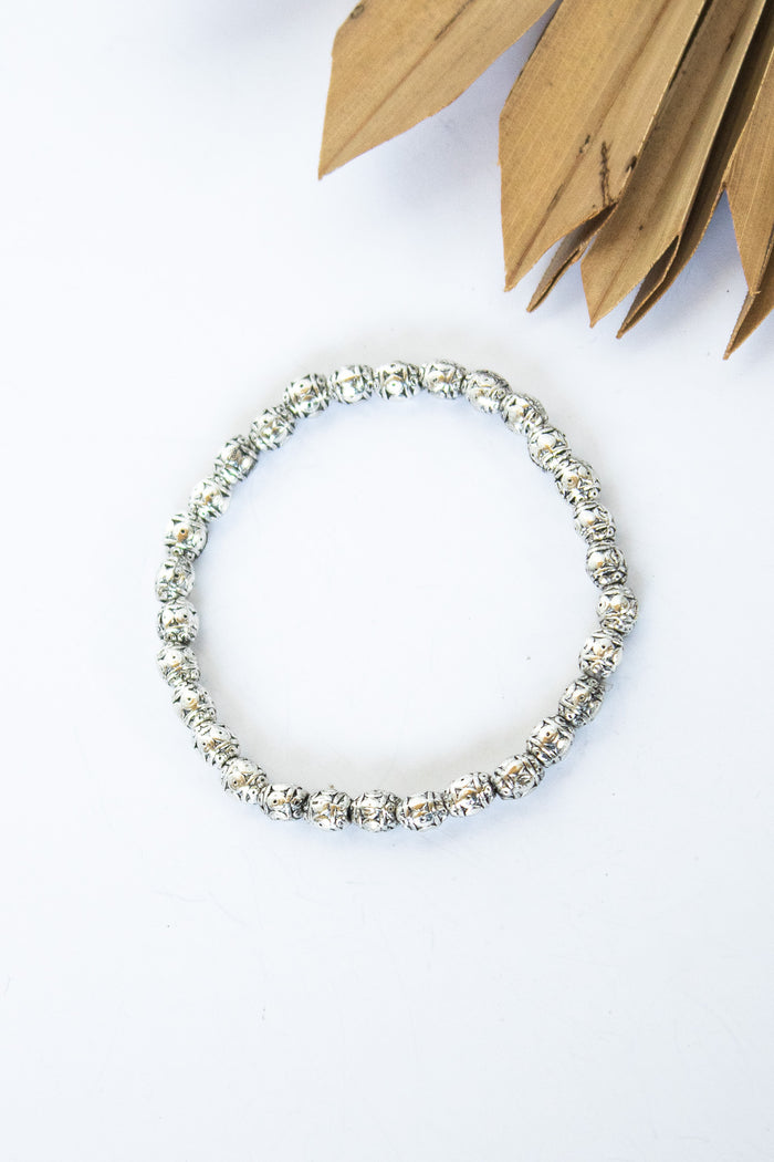 Barrel Alloy Stretch Bracelet #92 | Shop Bali Queen