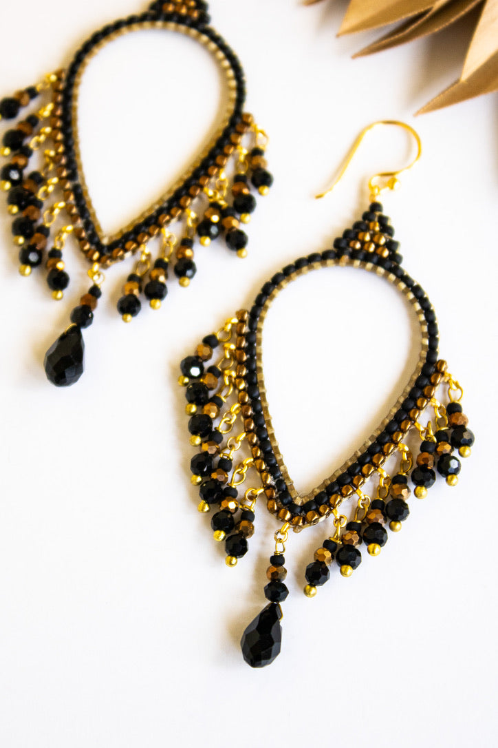 Thai Crystal Teardrop Chandelier Earrings | Shop Bali Queen