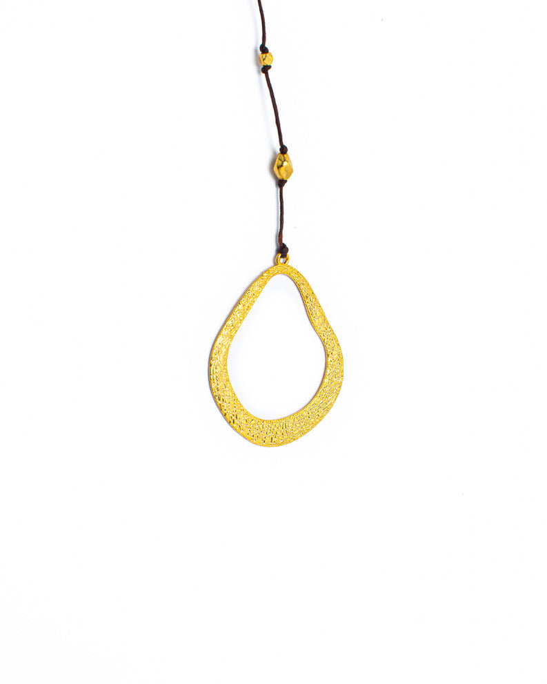 Teardrop Gold Alloy Necklace | Shop Bali Queen