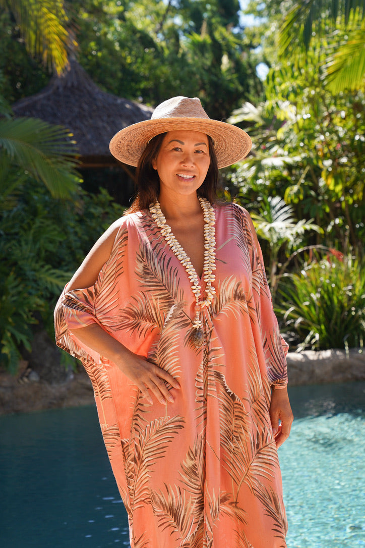 Coco Beach Open Shoulder Caftan | Shop Bali Queen