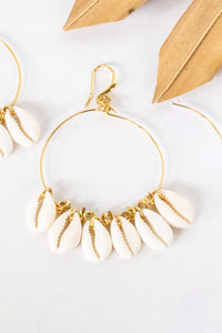 Cowrie Hoop Earrings | Shop Bali Queen