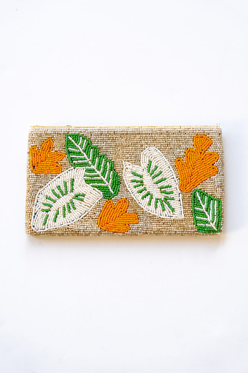 Autumn Foliage Large Beaded Clutch | Shop Bali Queen