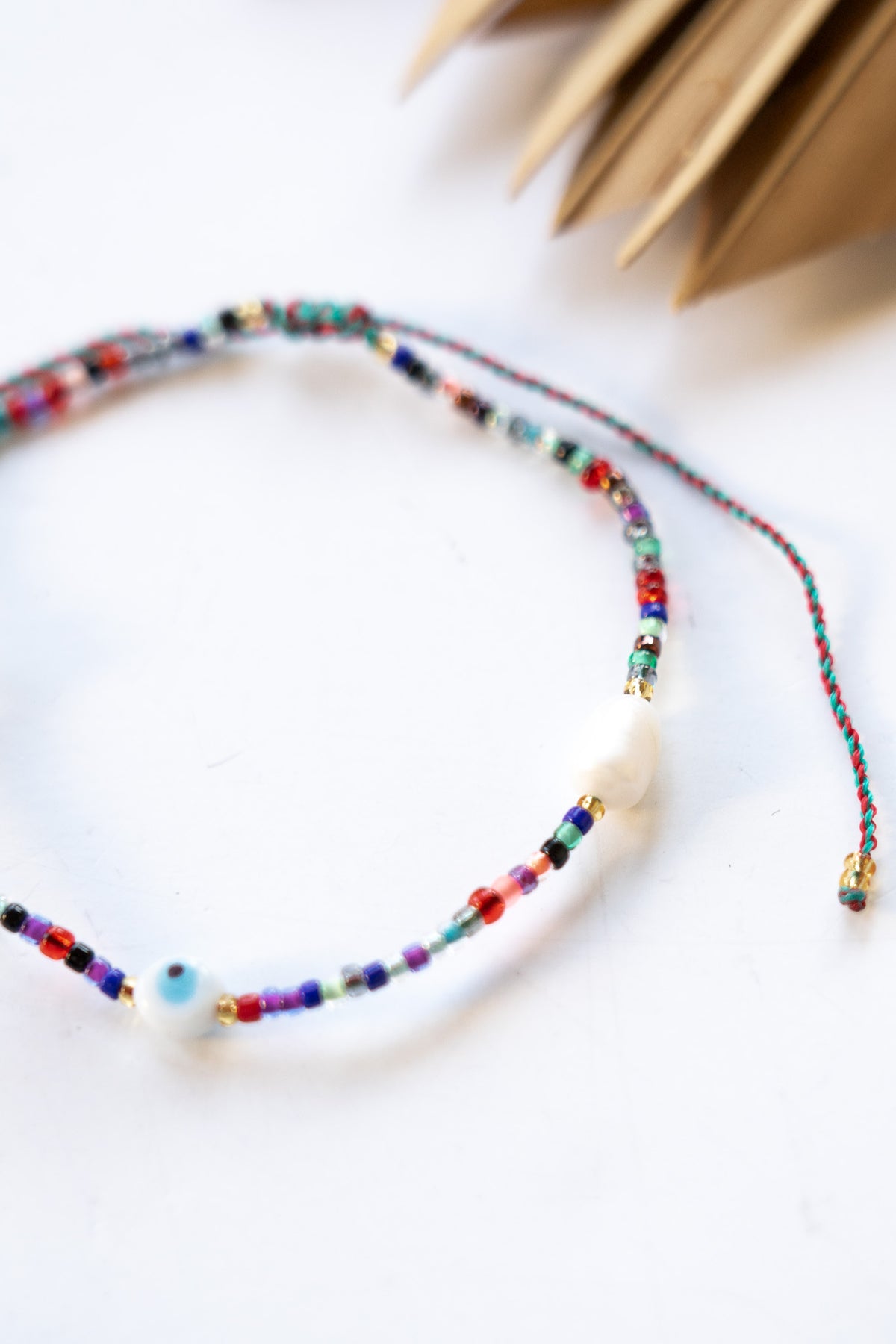 Rainbow Evil Eye Anklet | Shop Bali Queen