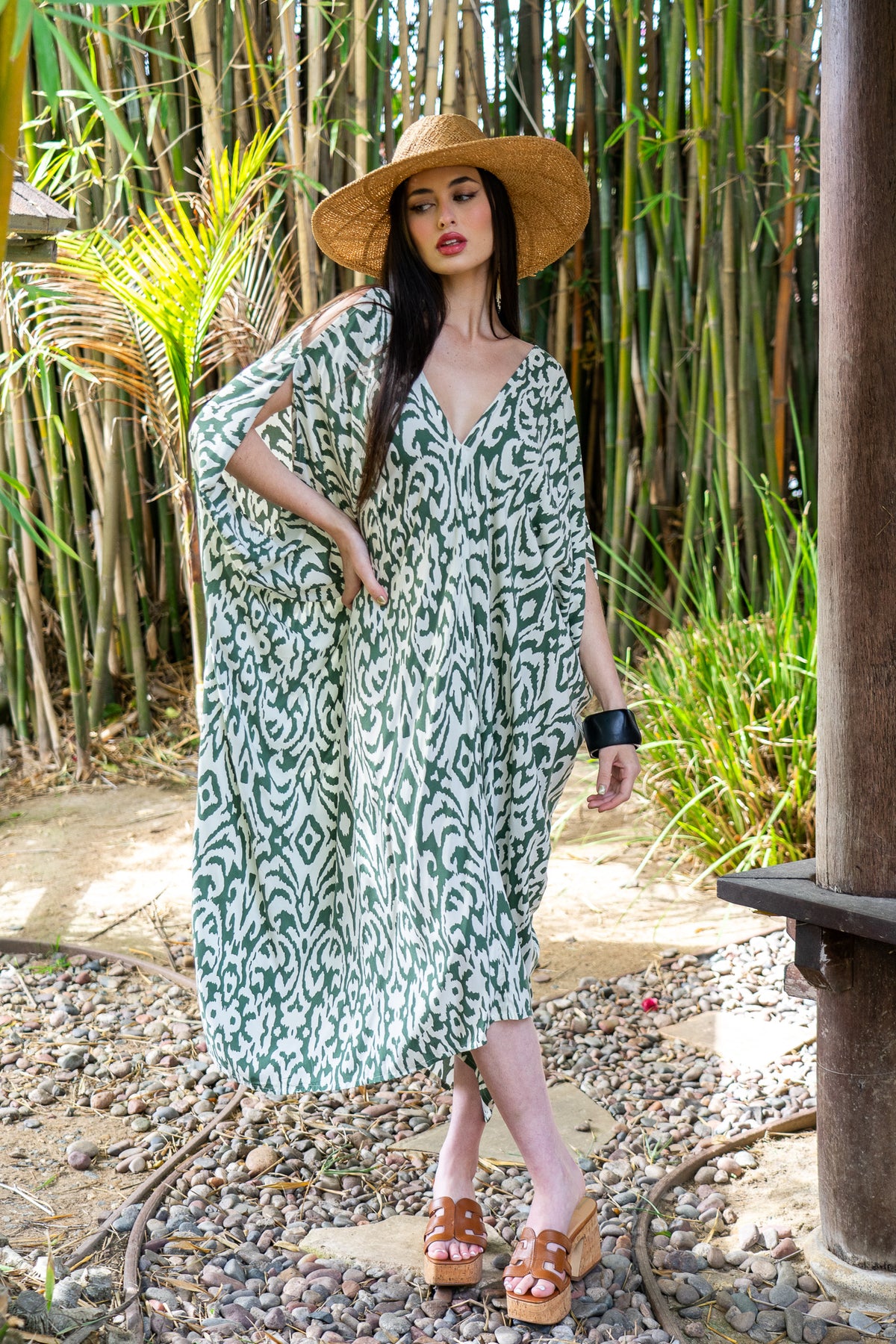 Belize Open Shoulder Caftan | Shop Bali Queen