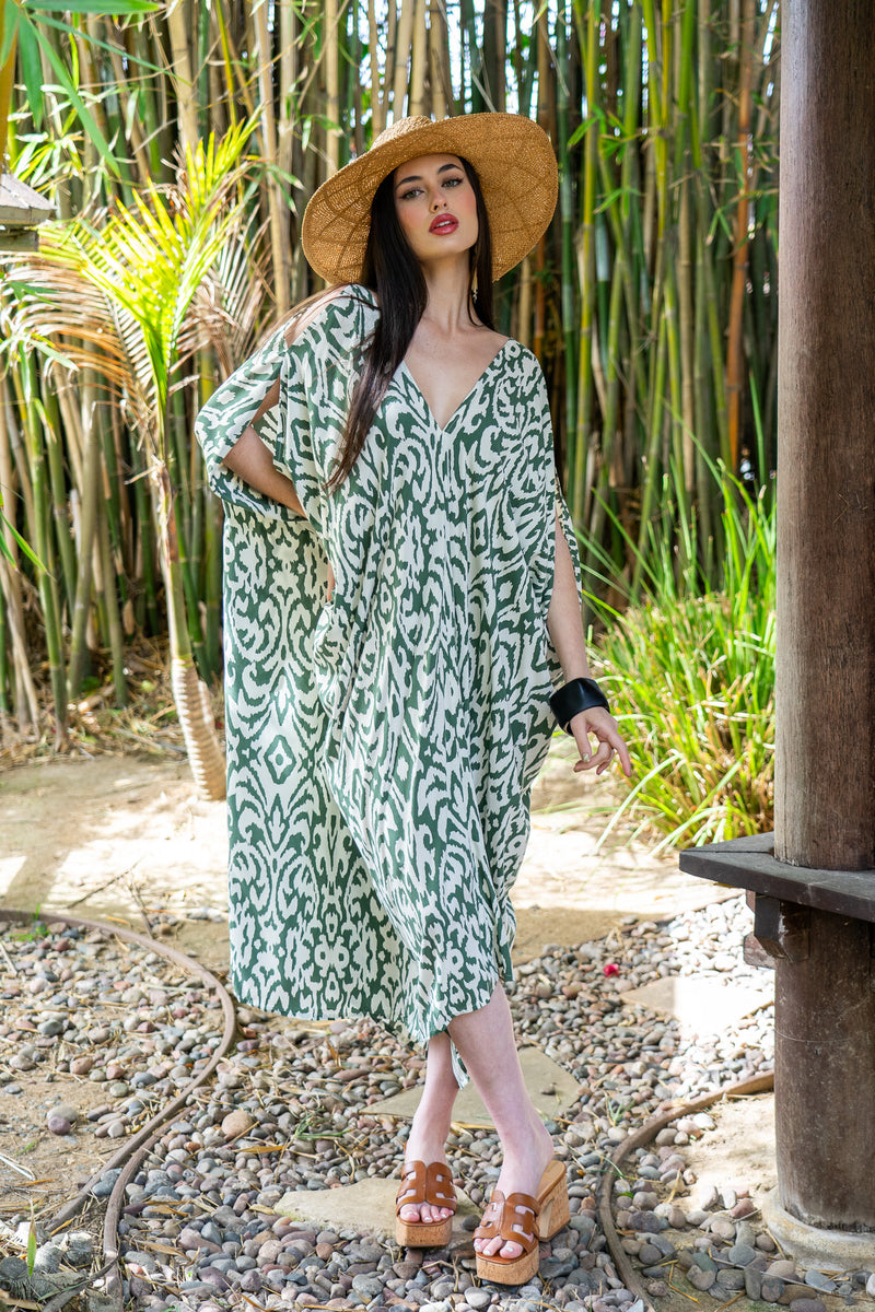 Belize Open Shoulder Caftan | Shop Bali Queen