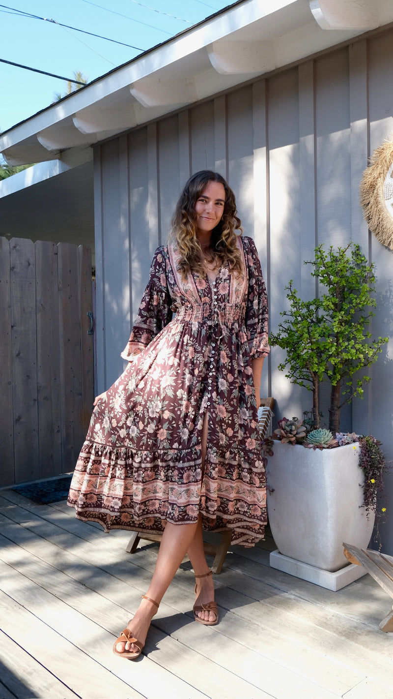 Logan Long Sleeve Belle Maxi | Shop Bali Queen