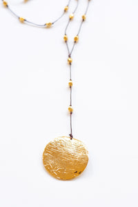 Golden Sun Gold Alloy Necklace | Shop Bali Queen