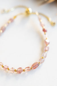 Beach Pebbles Gold Pull Bracelet | Shop Bali Queen