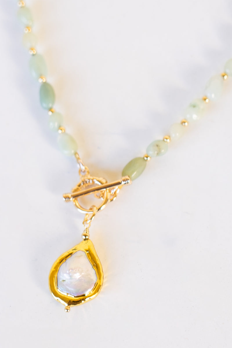 Beach Pebbles Pearl Lariat | Shop Bali Queen