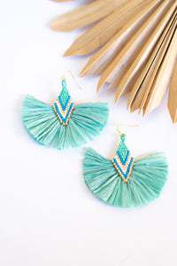 Cleo Raffia Earring | Shop Bali Queen