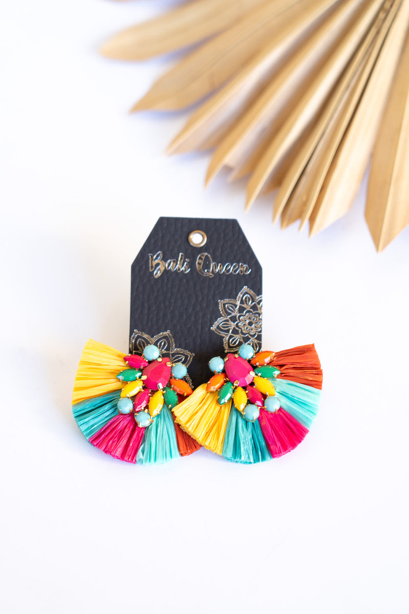 Rosalinda Raffia Earring | Shop Bali Queen