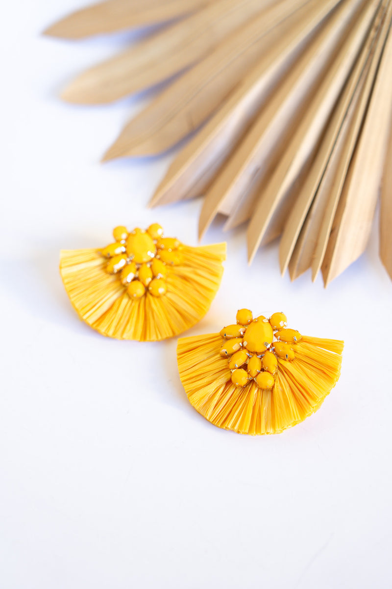 Rosalinda Raffia Earring | Shop Bali Queen