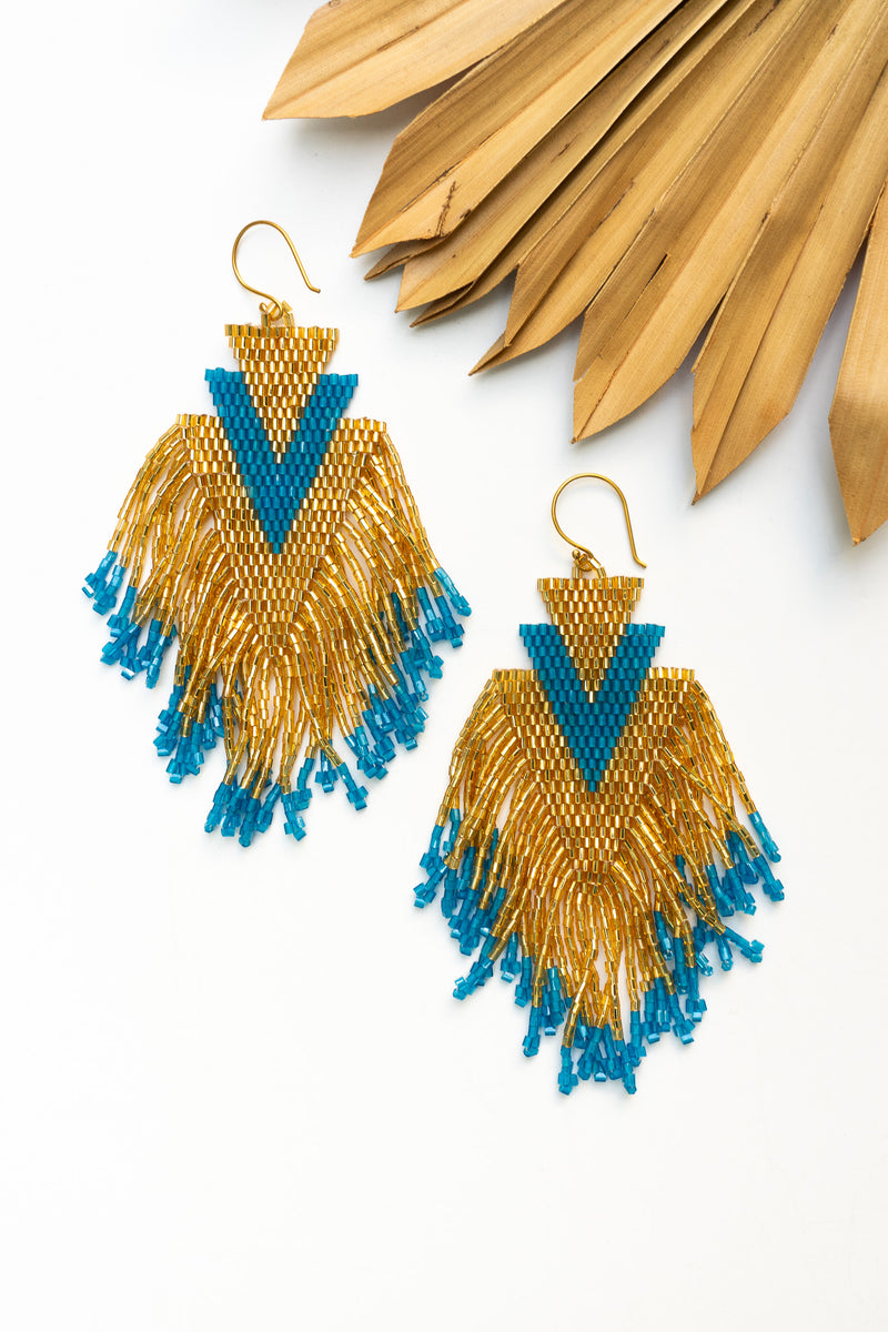 Elektra Gold Shield Earring | Shop Bali Queen