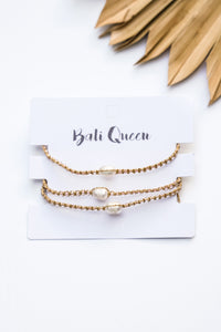 Three For Me Pearl Bracelet Pack | Shop Bali Queen